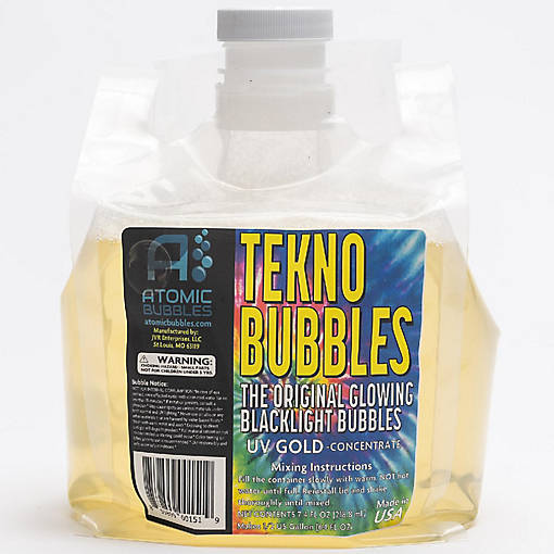 Atomic Bubbles: Tekno Bubbles 64Oz Smart Pouch Refill - Gold