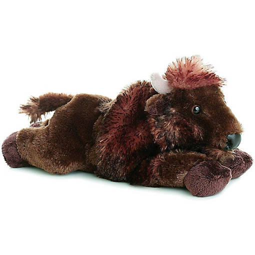 Aurora Brown Mini Flopsie Plains Buffalo