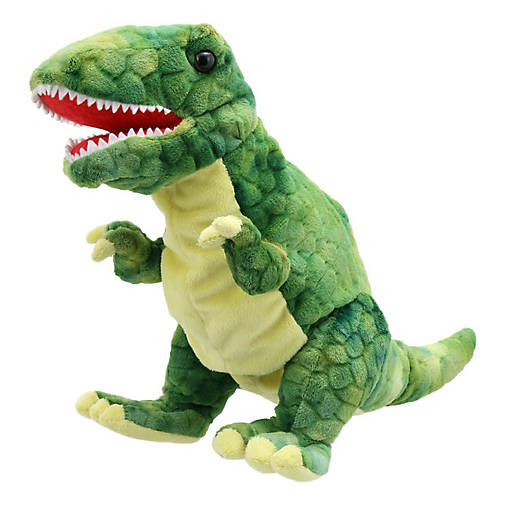 Baby Dino T-Rex Puppet Green