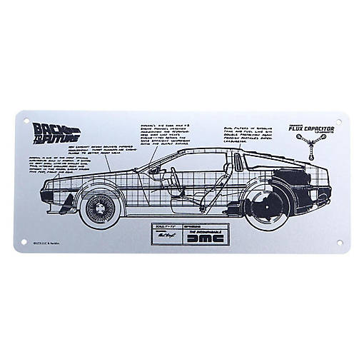 Back to the Future DeLorean Schematic Fan-Plate