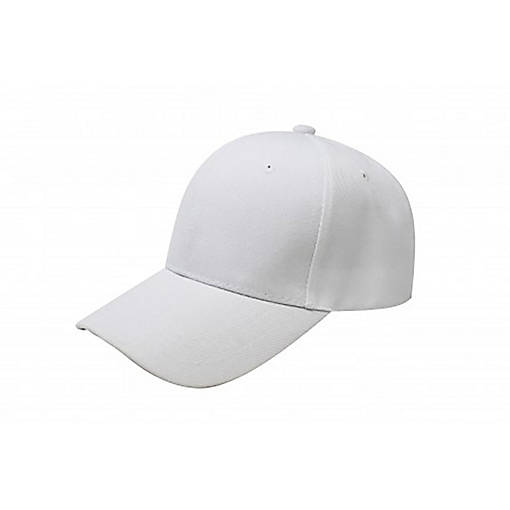 Balec Plain Baseball Cap Hat Adjustable Back (White)