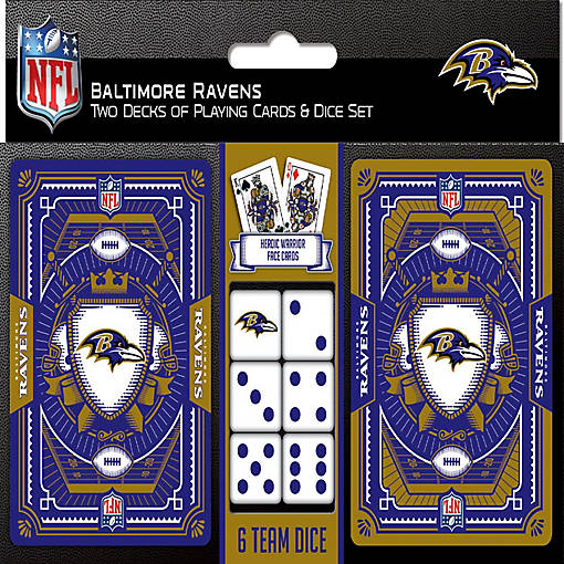 Baltimore Ravens - 2-Pack Playing Cards &amp; Dice Set