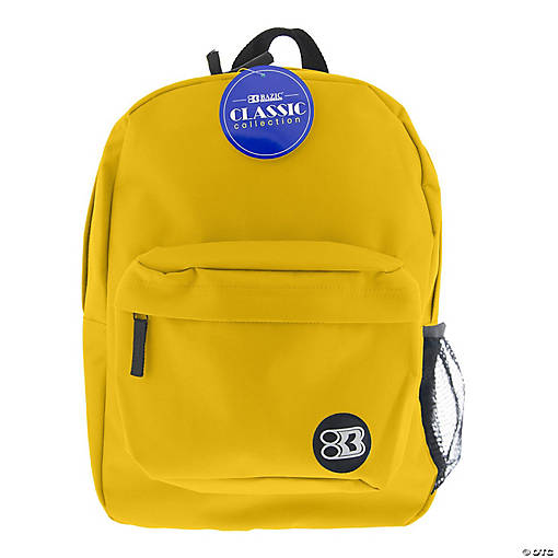 BAZIC Products 17" Classic Backpack, Mustard
