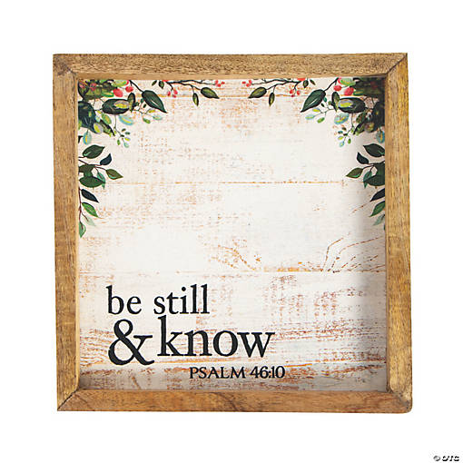 Be Still &amp; Know Tabletop Sign