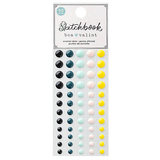 Bea Valint Sketchbook Enamel Dots-60/Pkg