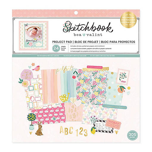 Bea Valint Sketchbook Project Pad 12"X12"-24 Sheets