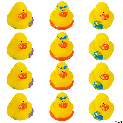 Beach Rubber Ducks - 12 Pc.