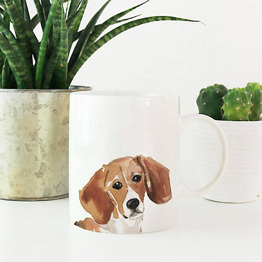 Beagle Up Close Ceramic Mug