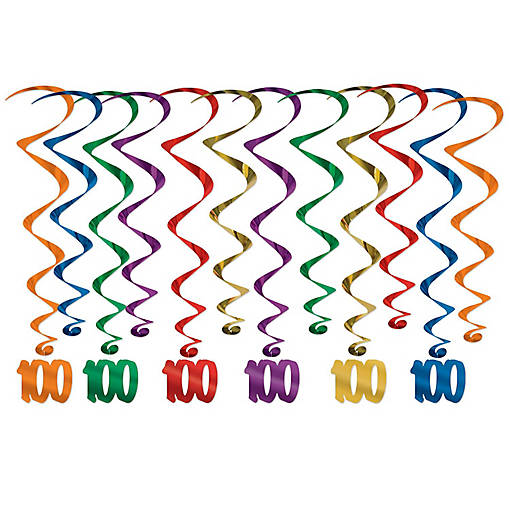 Beistle - "100" Whirls - 6 Pack
