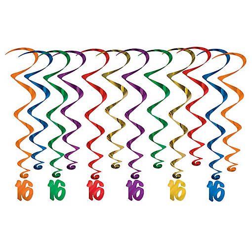 Beistle - "16" Whirls - 17&amp;#194;&amp;#189;"-31" - 6 Pack