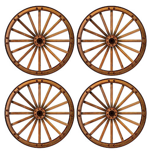 Beistle - 18&amp;#189;" Wagon Wheel Cutouts - 12 Pack