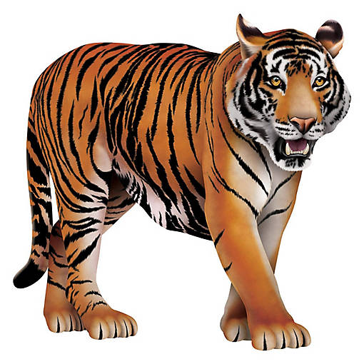 Beistle - 24&amp;#189;" x 24&amp;#190;" Jointed Tiger - 12 Pack