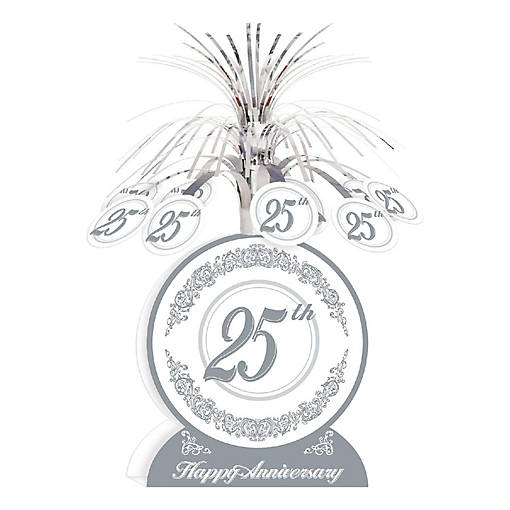Beistle - "25th" Anniversary Centerpiece - 12 Pack