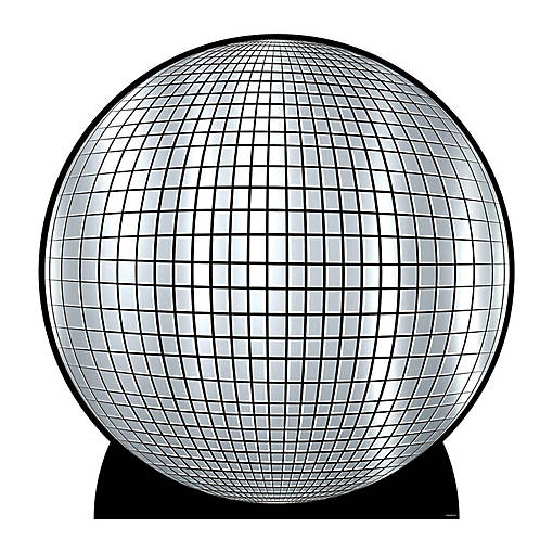 Beistle - 3' 3&amp;#190;" x 3' 3" Disco Ball Stand-Up - 4 Pack