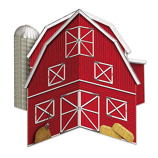 Beistle - 3-D Barn Centerpiece - 12 Pack