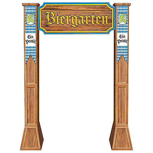 Beistle - 3-D Biergarten Archway Prop - 4 Pack