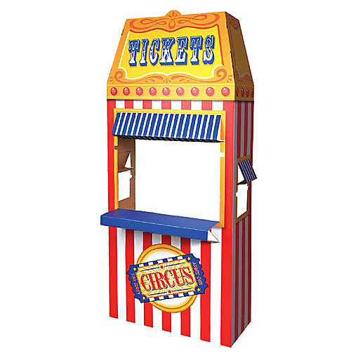 Beistle - 3-D Circus Ticket Booth Prop - 4 Pack