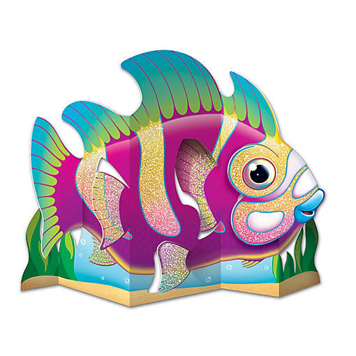 Beistle - 3-D Glittered Fish Centerpiece - 12 Pack