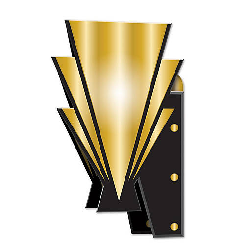Beistle - 3-D Great 20's Wall Sconces - 12 Pack