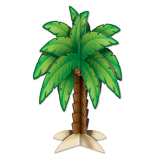 Beistle - 3-D Palm Tree Centerpiece - 12 Pack