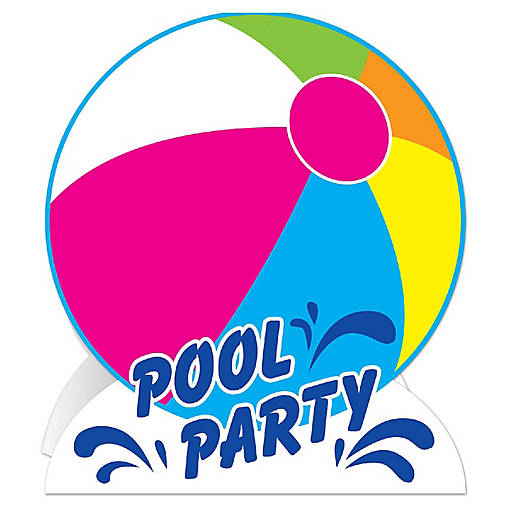 Beistle - 3-D Pool Party Centerpiece - 12 Pack