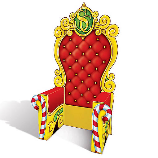 Beistle - 3-D Santa's Throne Prop - 4 Pack