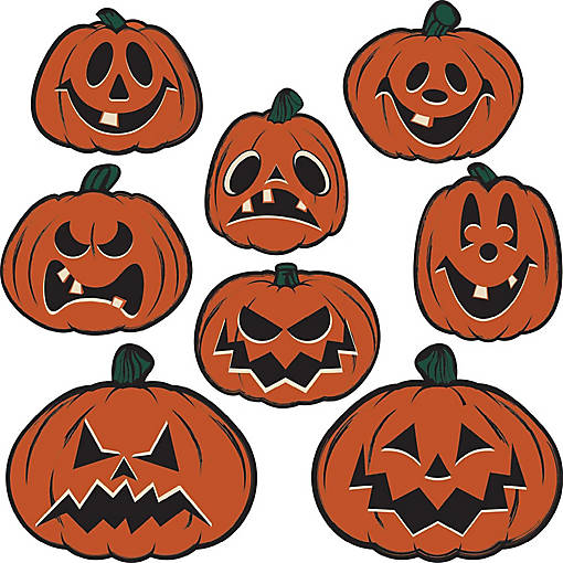 Beistle - 3&amp;#189;" x 5" Mini Pumpkin Cutouts - 24 Pack