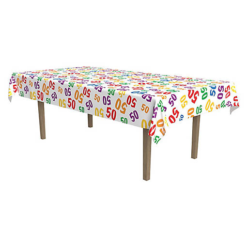 Beistle - "50" Tablecover - 12 Pack