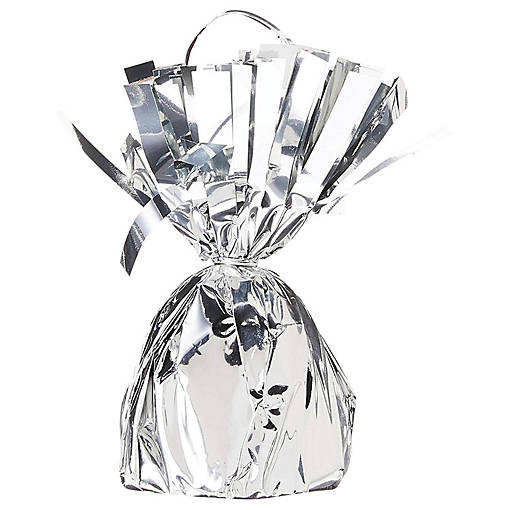 Beistle - 6 Oz - Silver - Metallic Wrapped Balloon Weight!