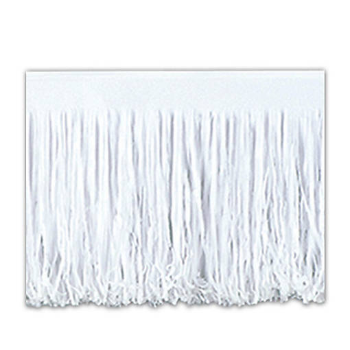 Beistle - 6-Ply Tissue Fringe Drape - White - 12 Pack