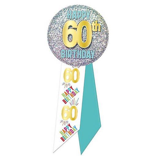 Beistle - 60th Birthday Rosette - 6 Pack