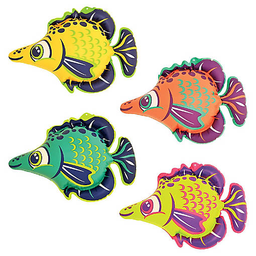 Beistle - 7&amp;#189;" x 11" Inflatable Fish - 6 Pack