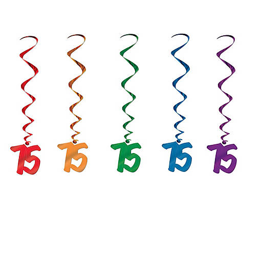 Beistle - "75" Whirls - 6 Pack