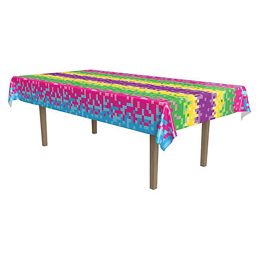 Beistle - 8-Bit Tablecover - 12 Pack
