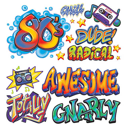 Beistle - 80's Graffiti Props - 12 Pack