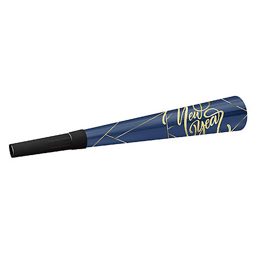 Beistle - 9" Midnight Blue New Year Horns - 100 Pack