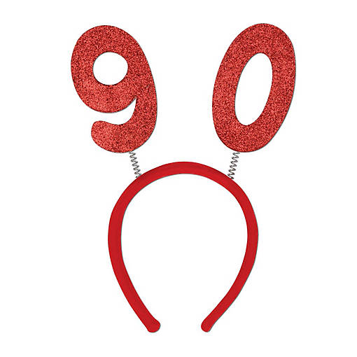 Beistle - "90" Glittered Boppers - 12 Pack