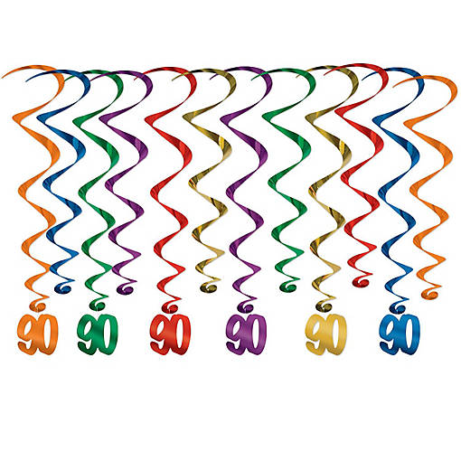 Beistle - "90" Whirls - 6 Pack