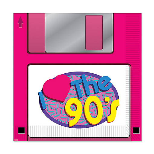 Beistle - 90's Floppy Disk Luncheon Napkins - 12 Pack