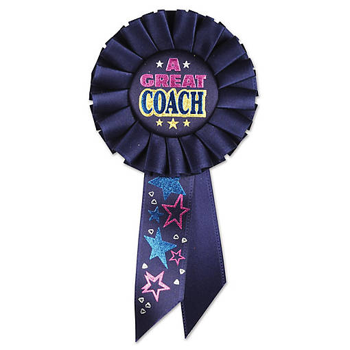 Beistle - A Great Coach Rosette - 6 Pack