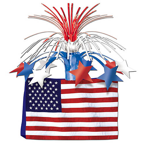 Beistle - American Flag Centerpiece - 12 Pack