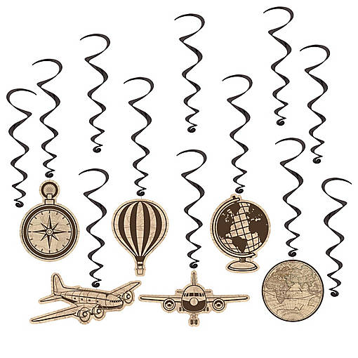 Beistle - Around The World Whirls - 6 Pack