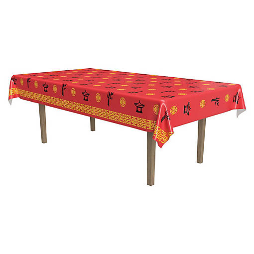 Beistle - Asian Tablecover - 12 Pack