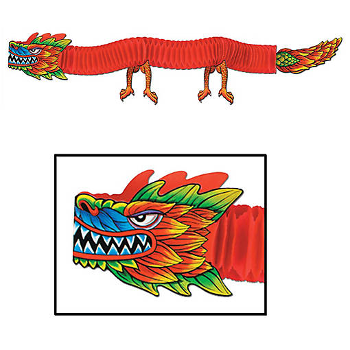 Beistle - Asian Tissue Dragon - 12 Pack