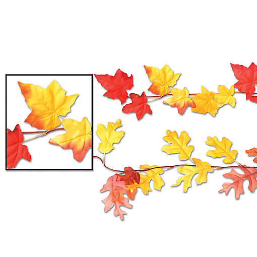 Beistle - Autumn Leaf Garlands - 12 Pack
