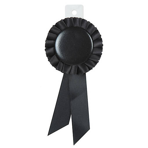 Beistle - Award Ribbon - Black - 6 Pack