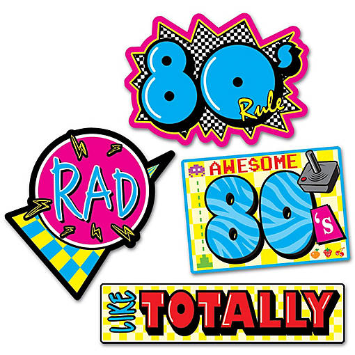 Beistle - Awesome 80's Cutouts - 12 Pack
