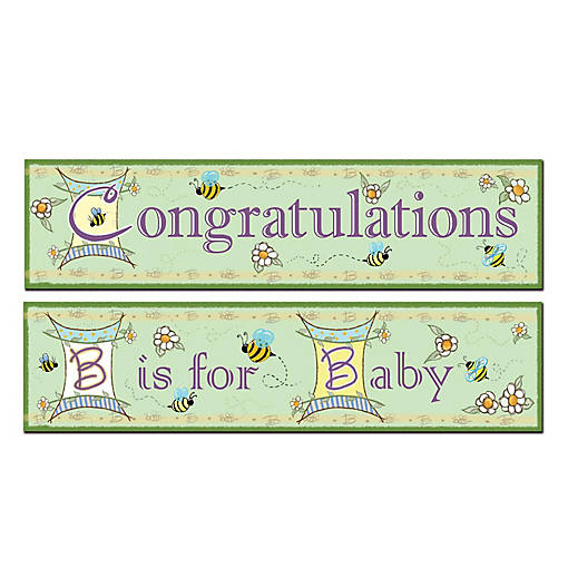Beistle - B Is For Baby Banners - 12 Pack