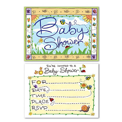 Beistle - B Is For Baby Invitations - 12 Pack
