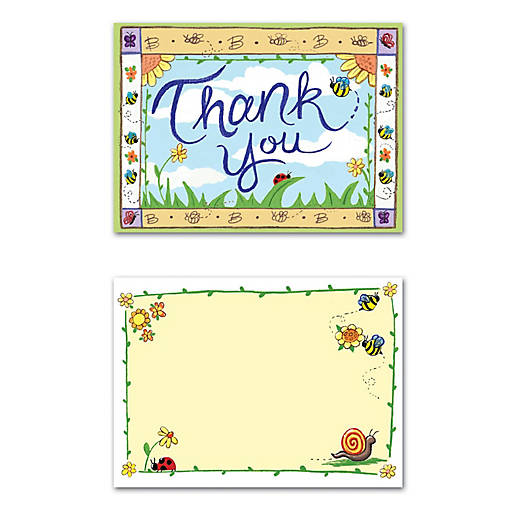 Beistle - B Is For Baby Thank You Notes - 12 Pack